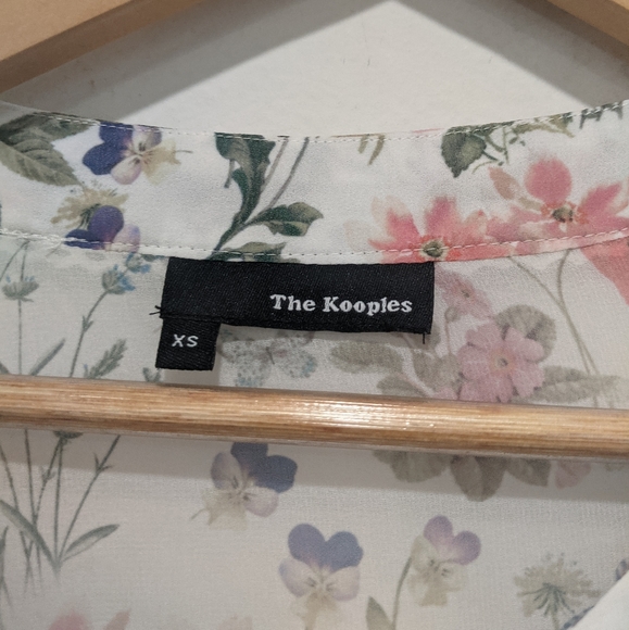 The Kooples Floral Chiffon Blouse - Picture 4 of 12